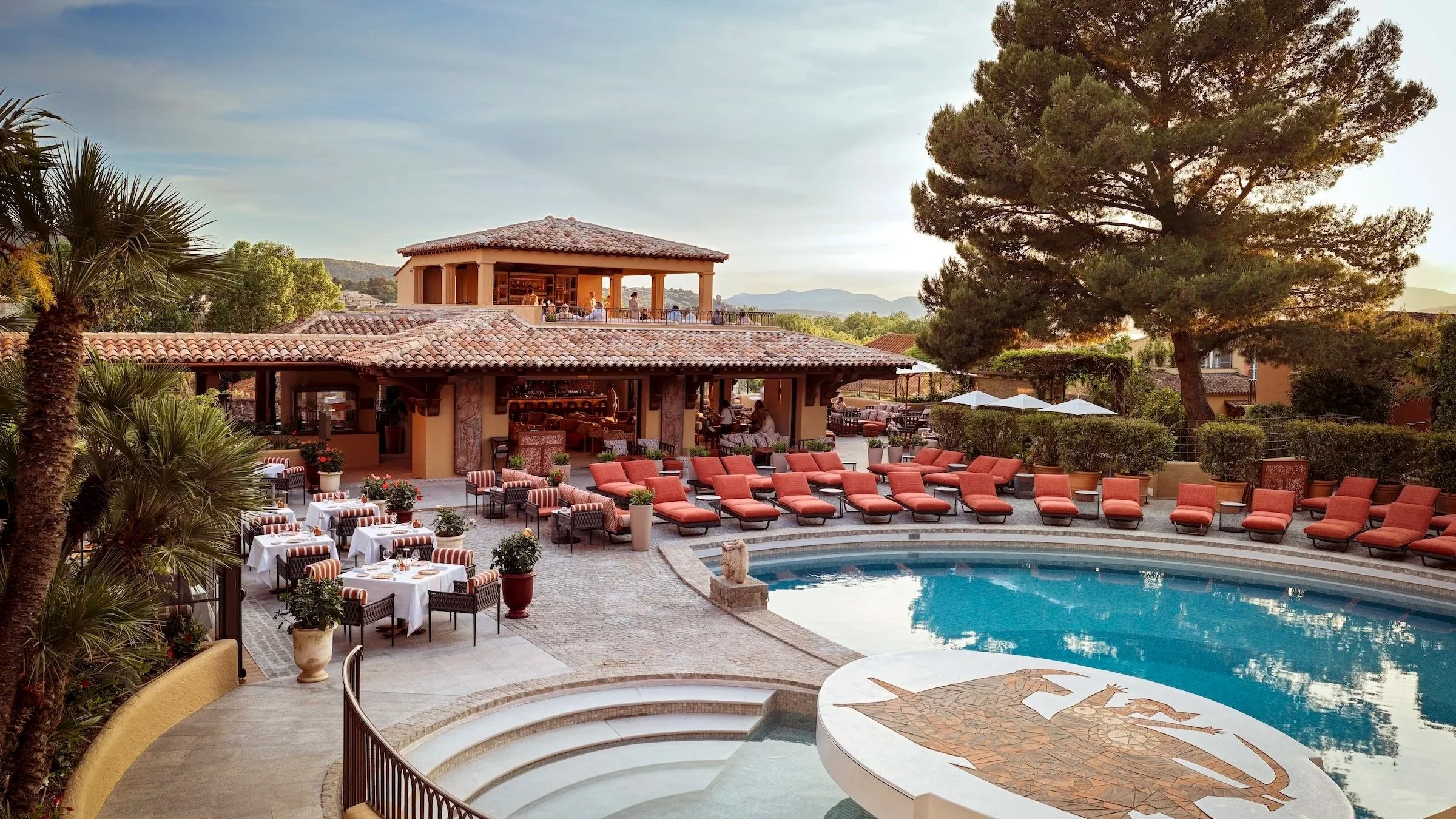   The epicenter of the Hotel Byblos is its pool, where guest and visitors gather for sun and celebration. Photo by    @Byblos   