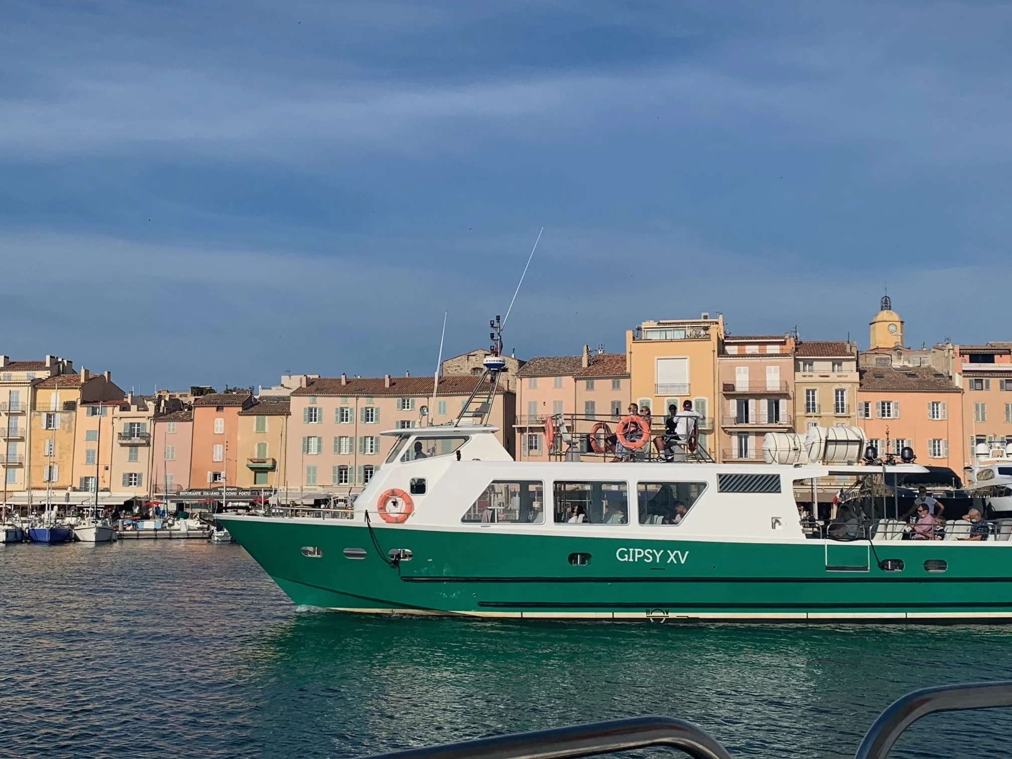 Getting to Saint-Tropez via the Bateaux Vertes boats from Sainte Maxime to avoid traffic
