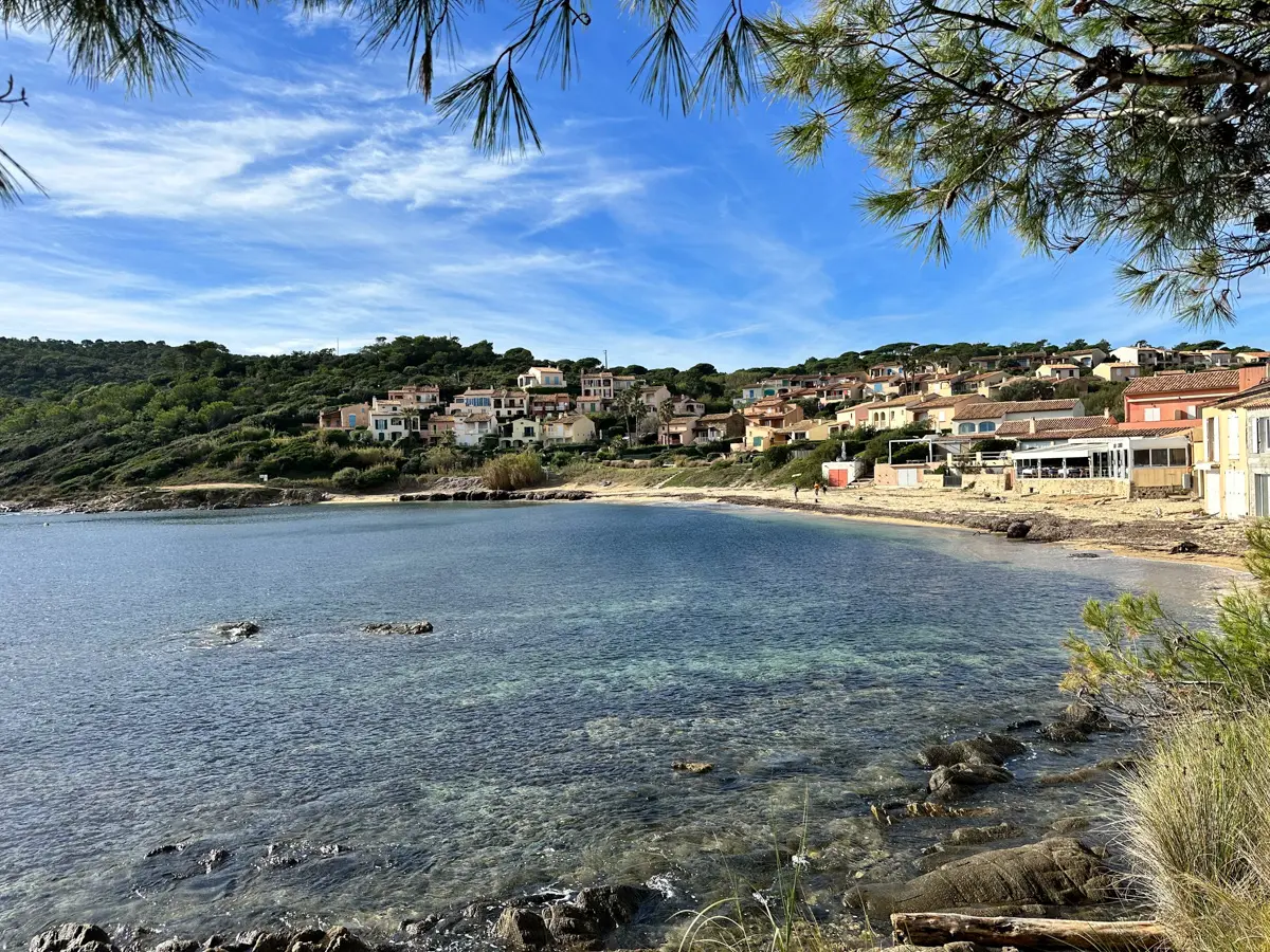 the coast walk near saint tropez and a quiet cove