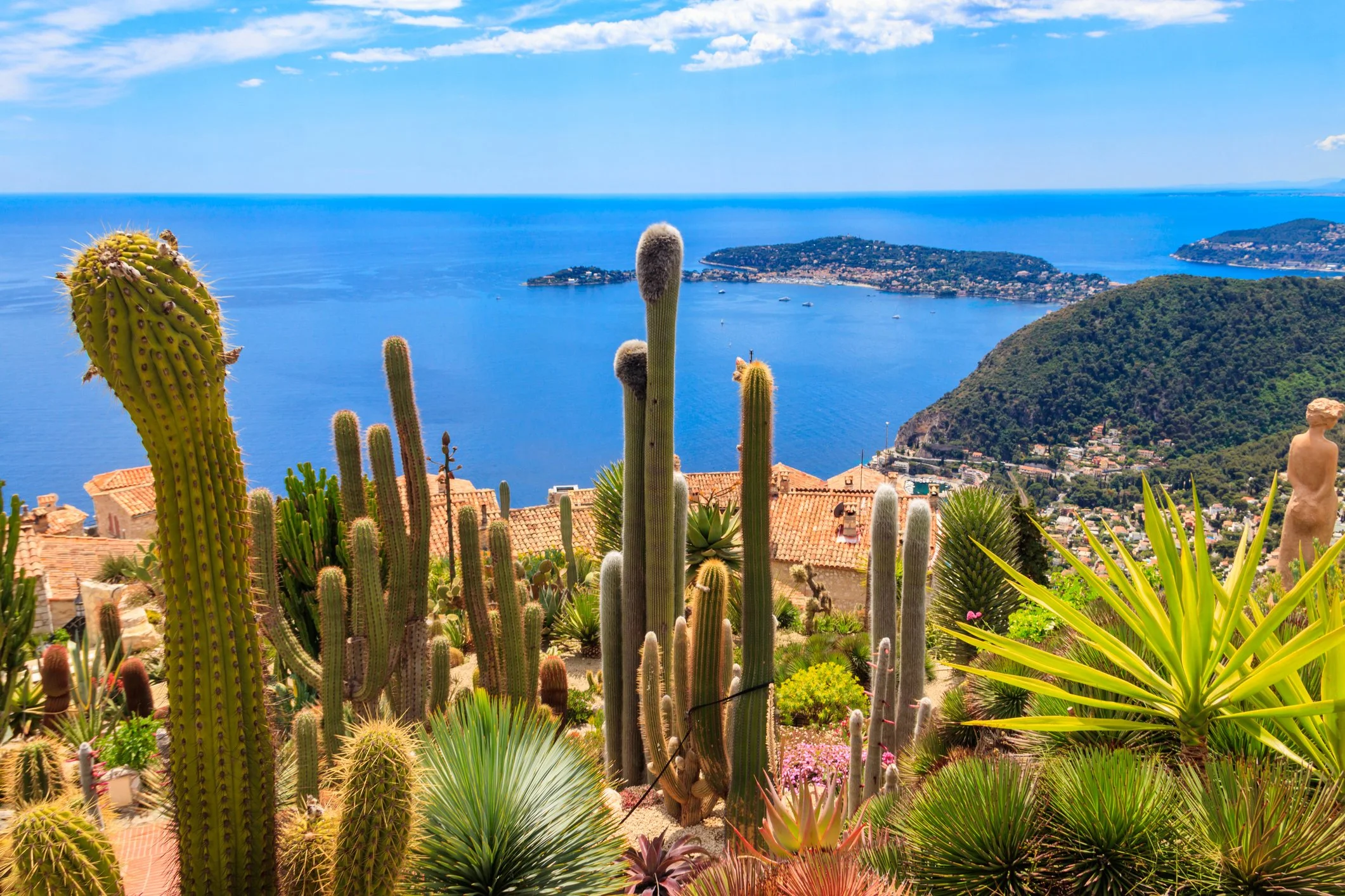   The Exotic Gardens of Eze sit 1400 feet above sea level.  Photo by OlyaSolodenko 