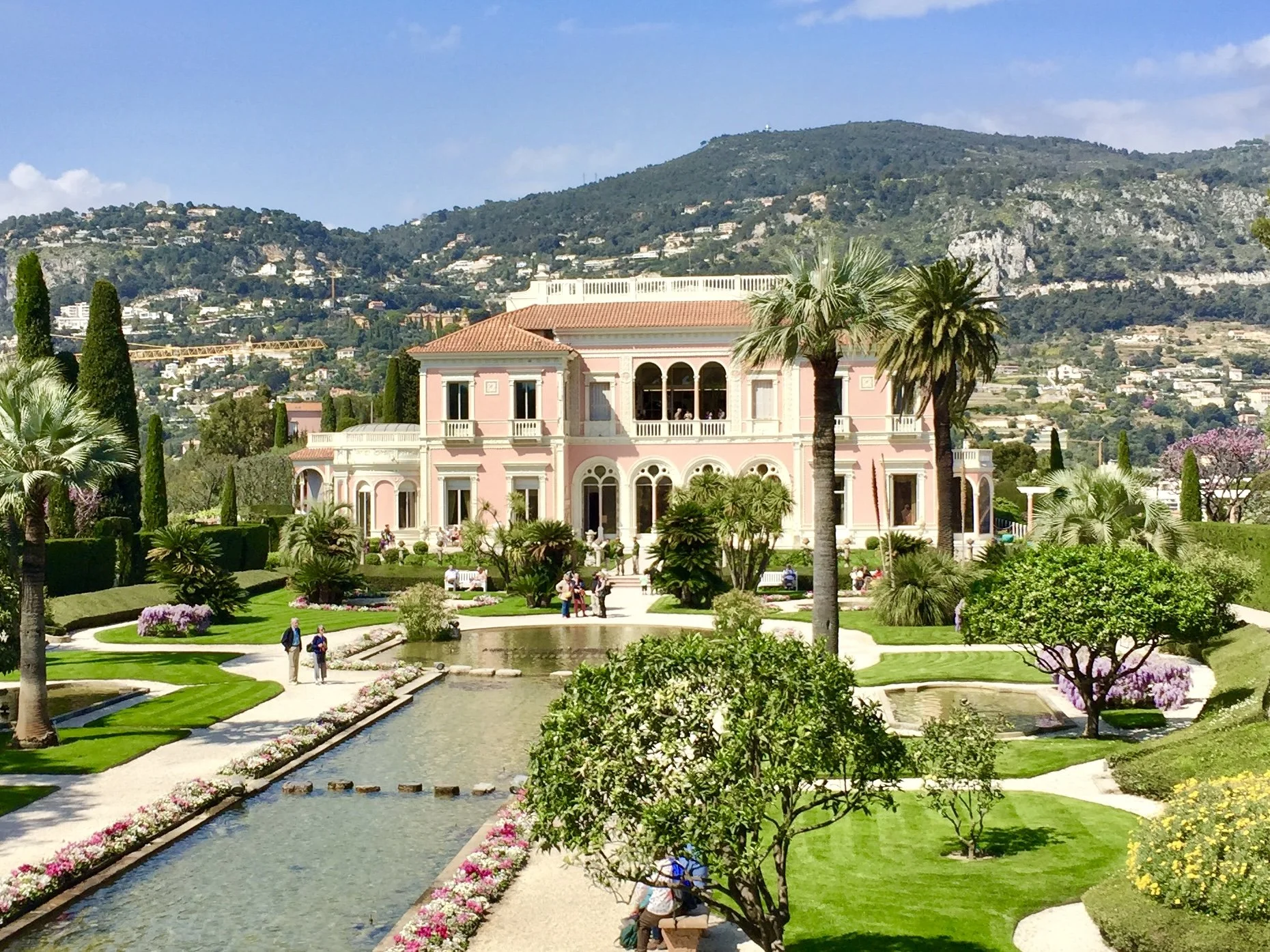   Villa Ephrussi de Rothschild has 17 acres of gardens to visit, and a tearoom inside the villa’s former dining room   