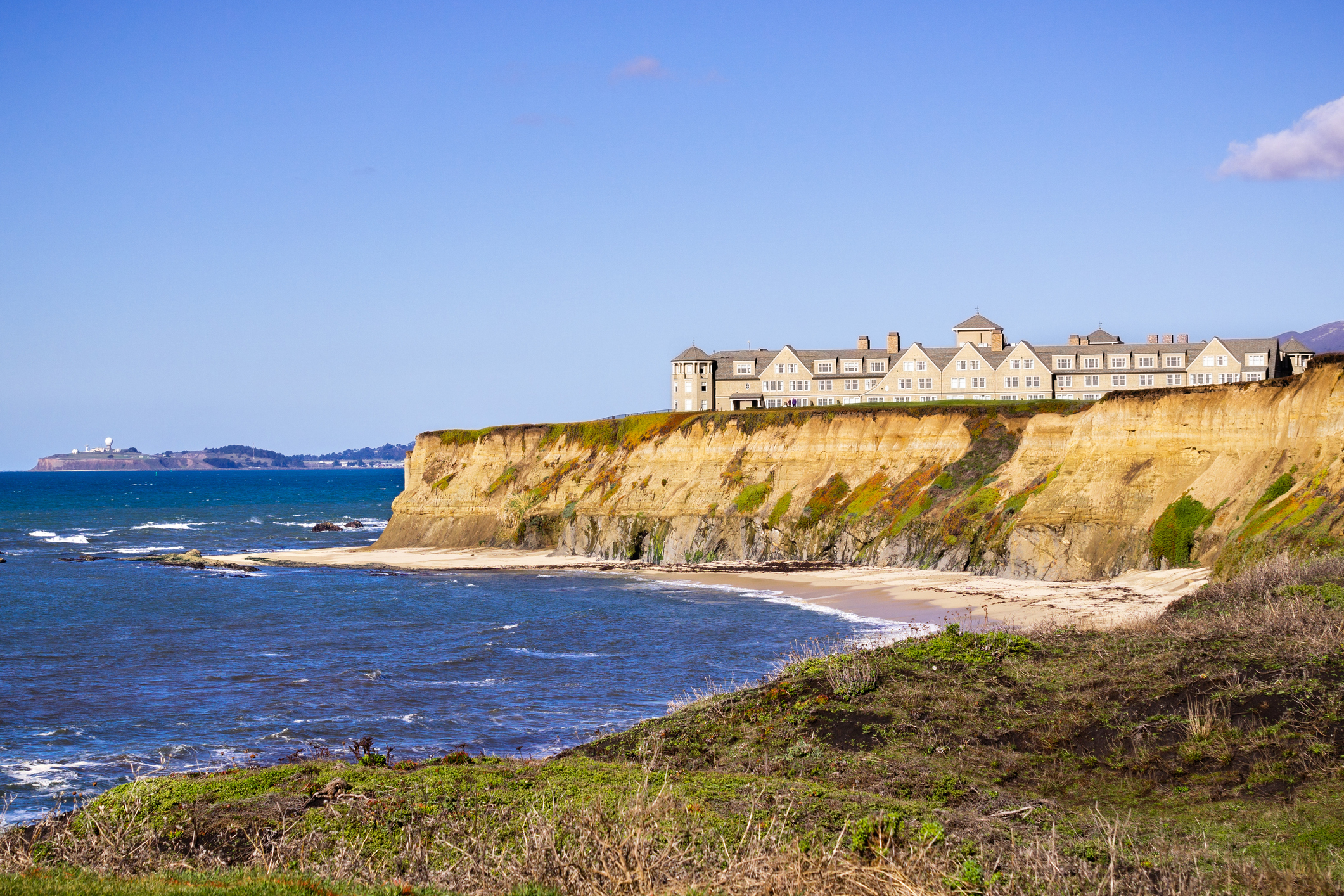 A day trip to Half Moon Bay should include a stop at the Ritz-Carlton Hotel