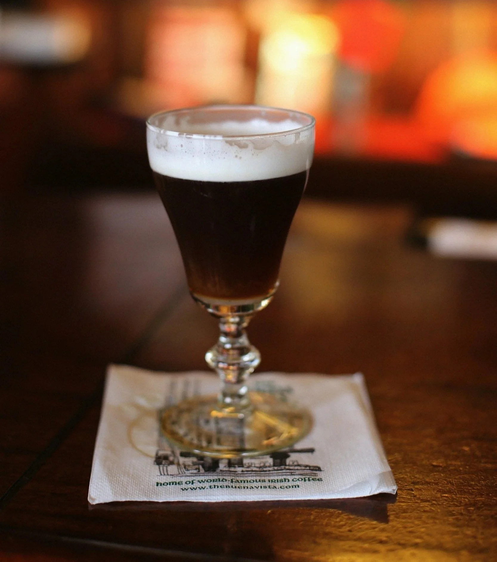 Irish coffee at the Buena Vista