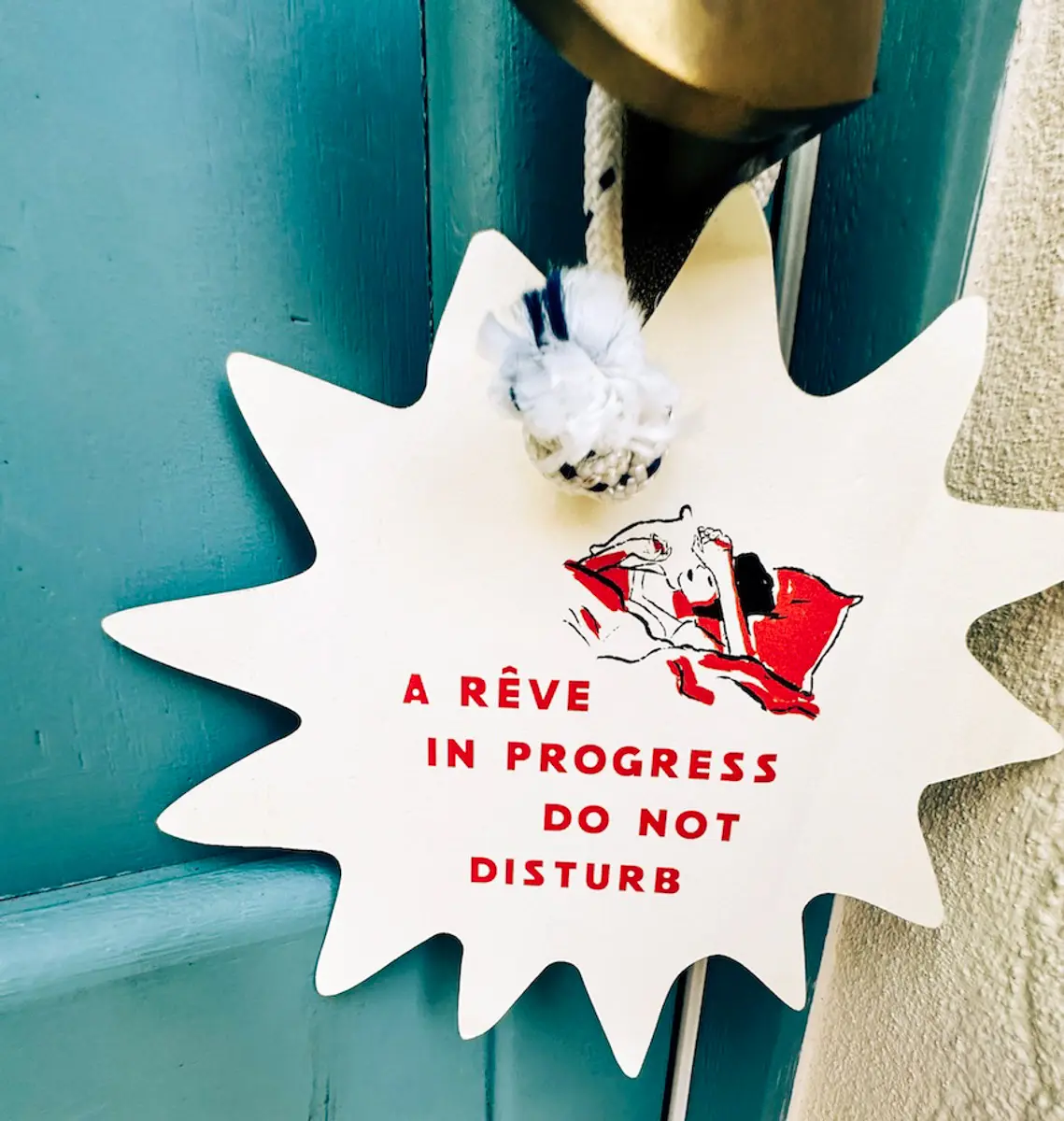 do not disturb sign at arev hotel saint-tropez