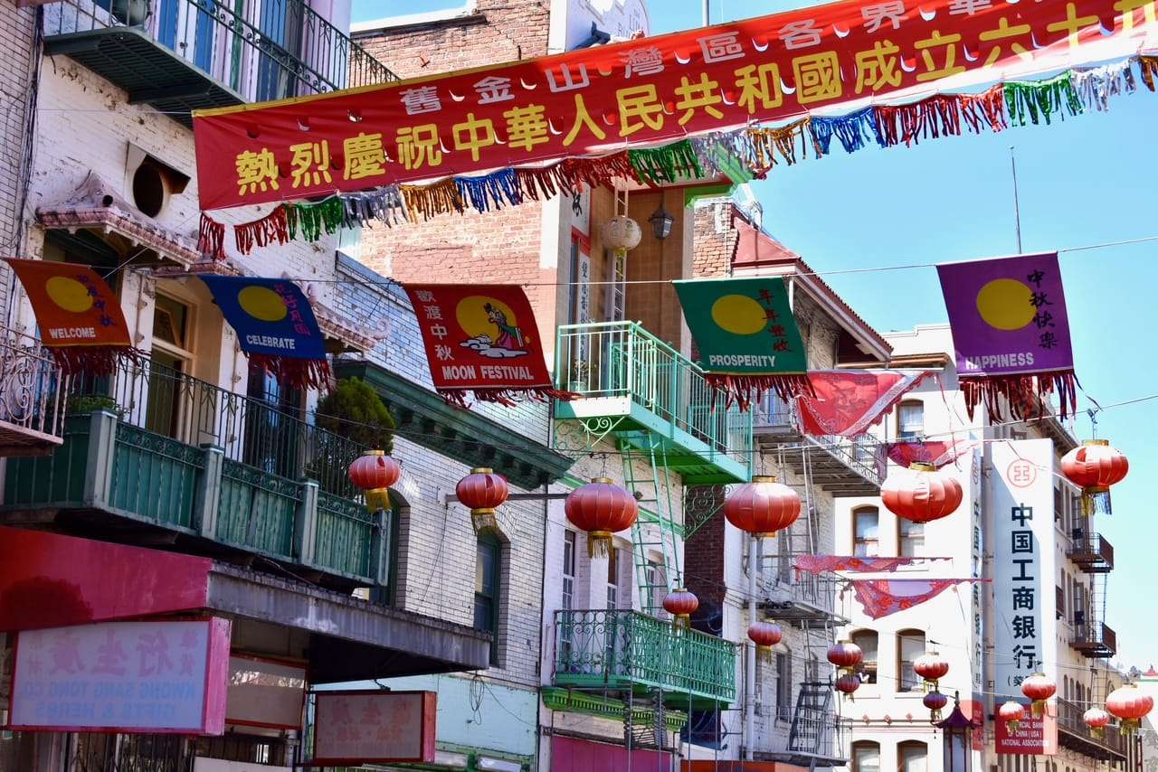 lanterns and chinatown decor in san francisco