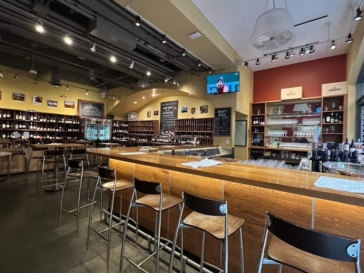 wine bar inside san francisco's ferry building