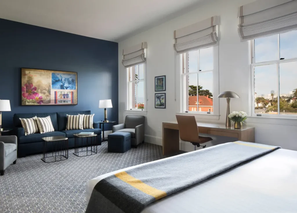 Junior suite room at Lodge at Presidio