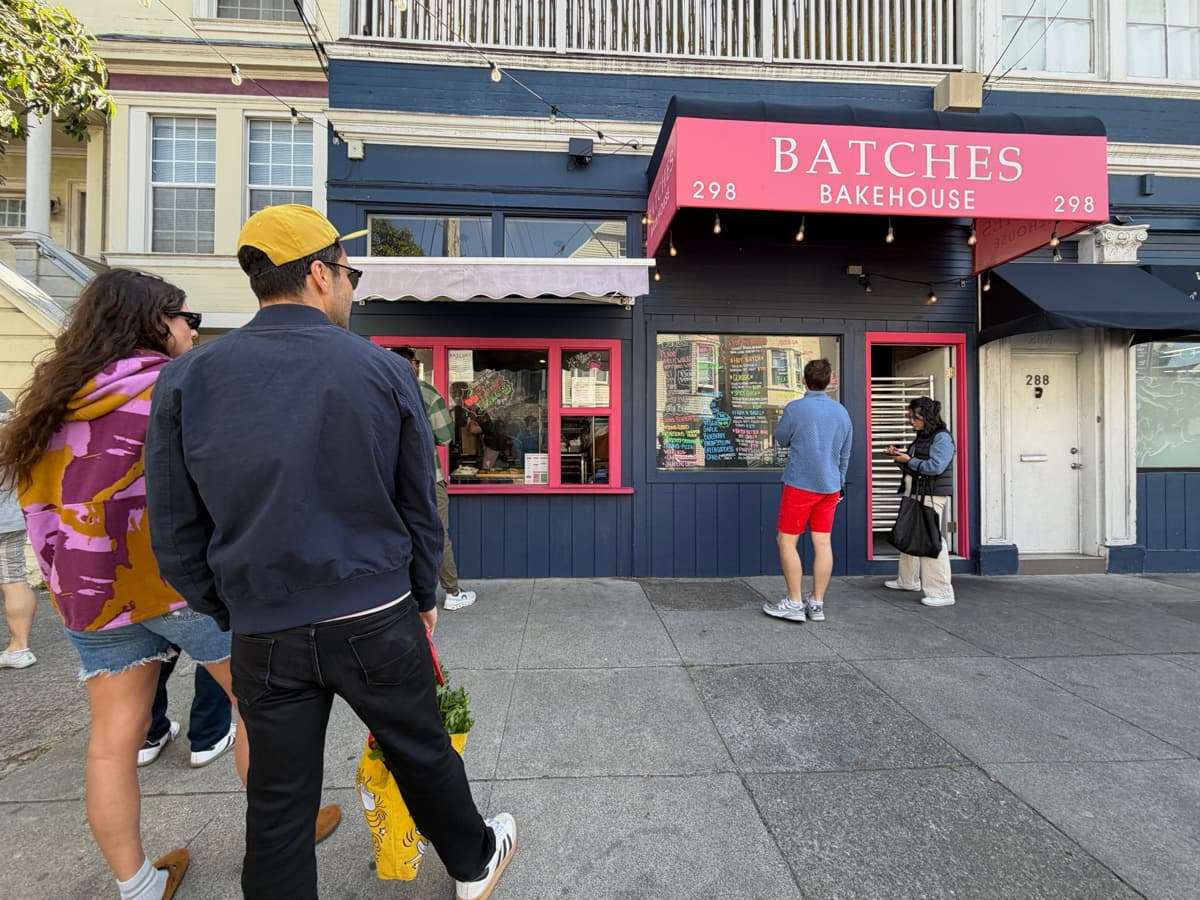 batches bakehouse line up for bagels and sweets