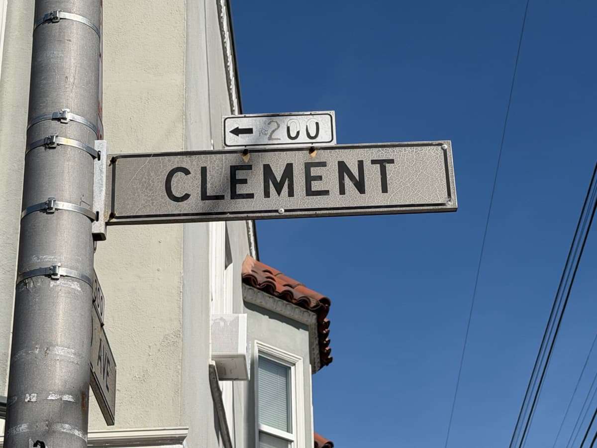 clement street sign