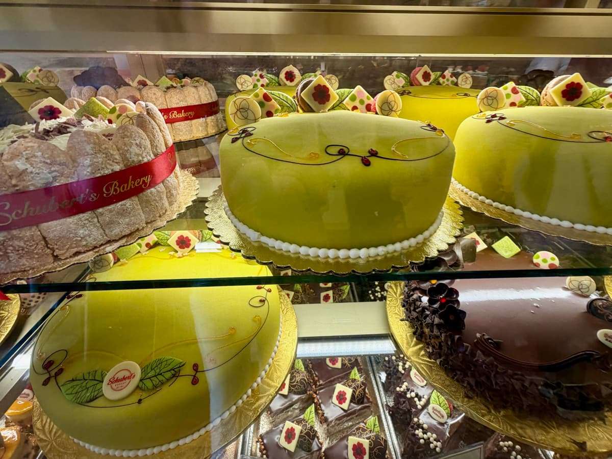 princess cake at schubert's bakery on clement street in san francisco