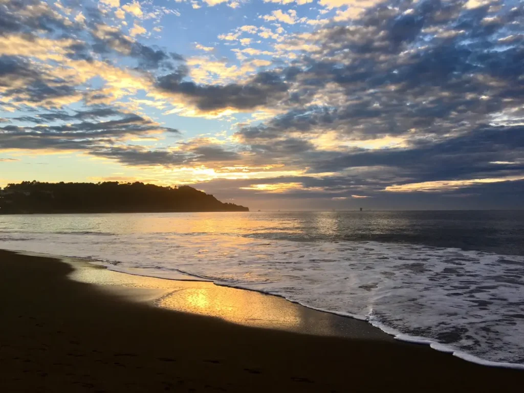 baker beach sunset in the presidio of san francisco