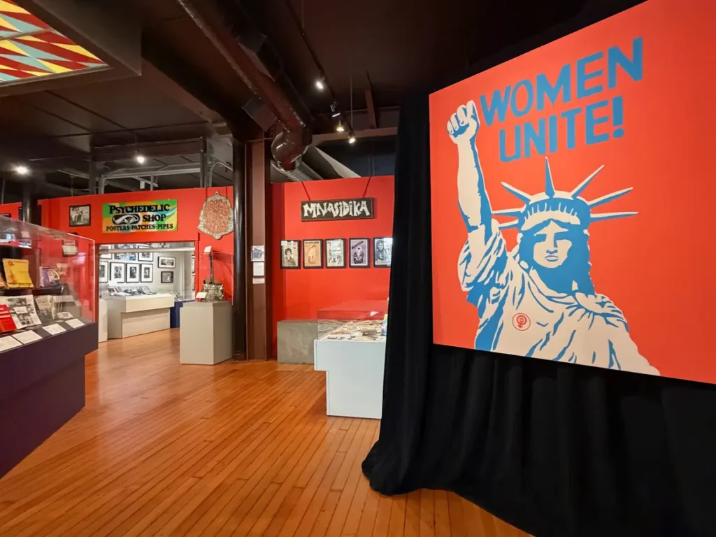 counterculture museum on haight street women's right exhibit