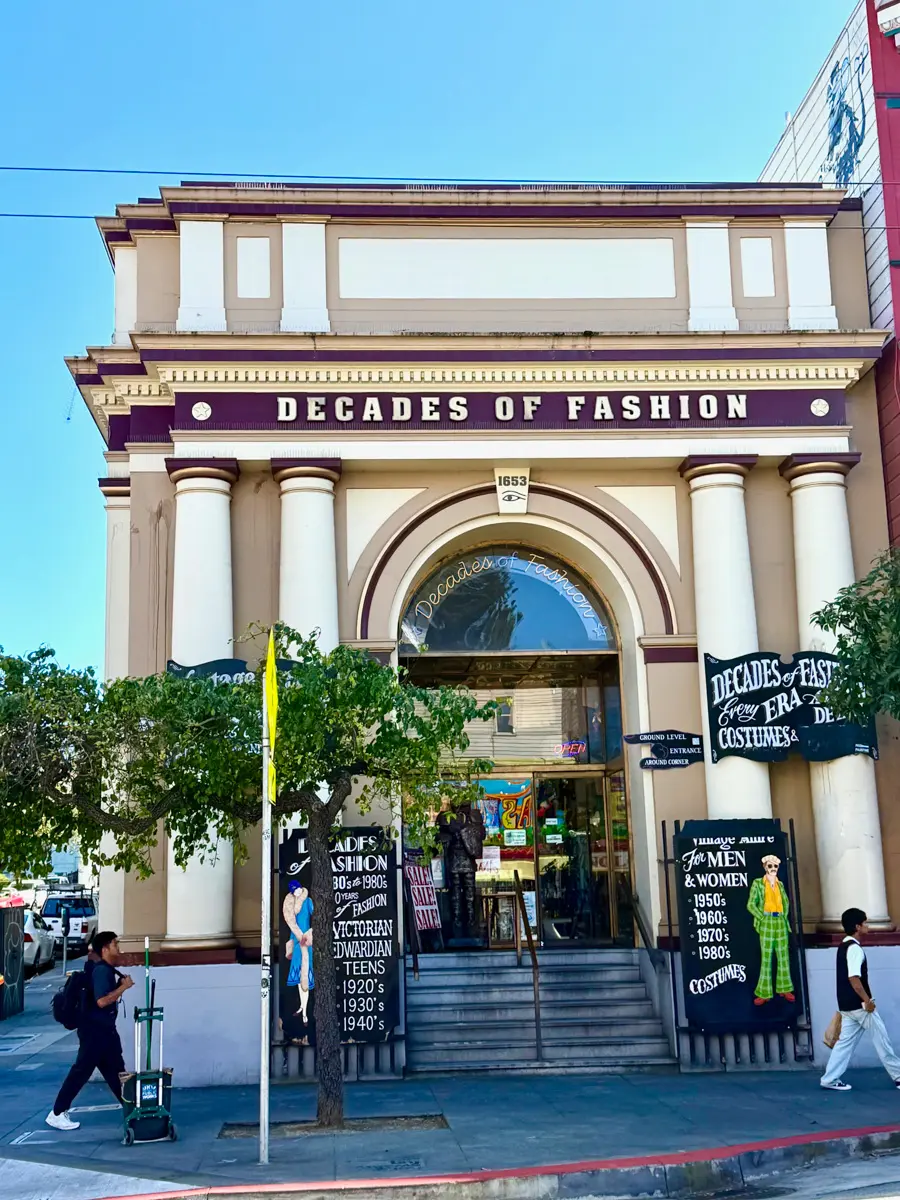 decades of fashion vintage shop on haight street san francisco
