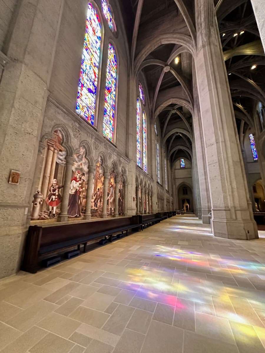 interior of grace cathedral in San francisco