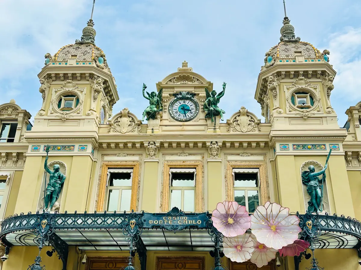 monte carlo casino facade in monaco on the french riviera