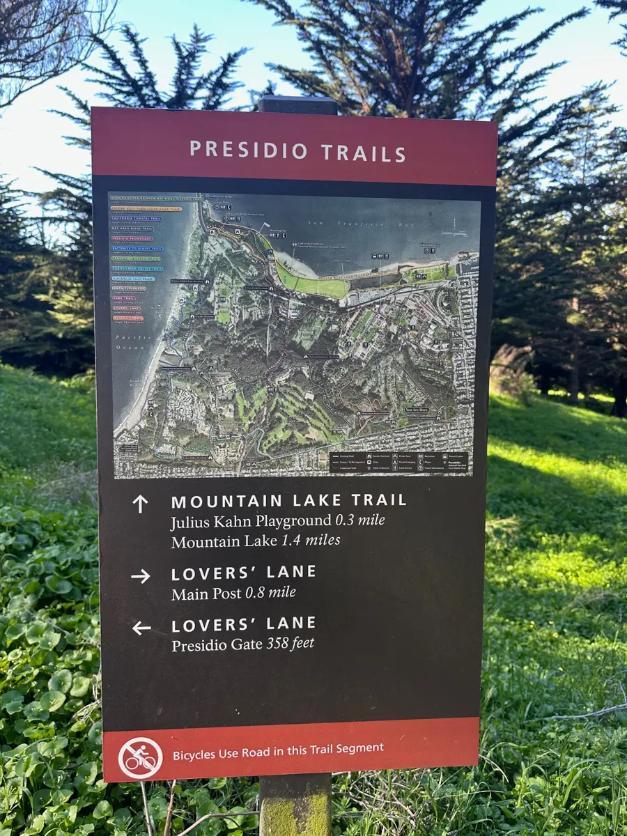 presidio trails map