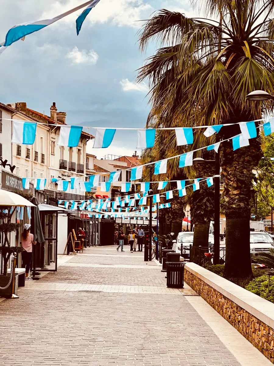 sainte-maxime a town on the French riviera near saint-tropez