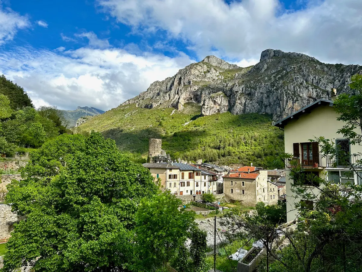 train des merveilles view of mountain village near the french riviera