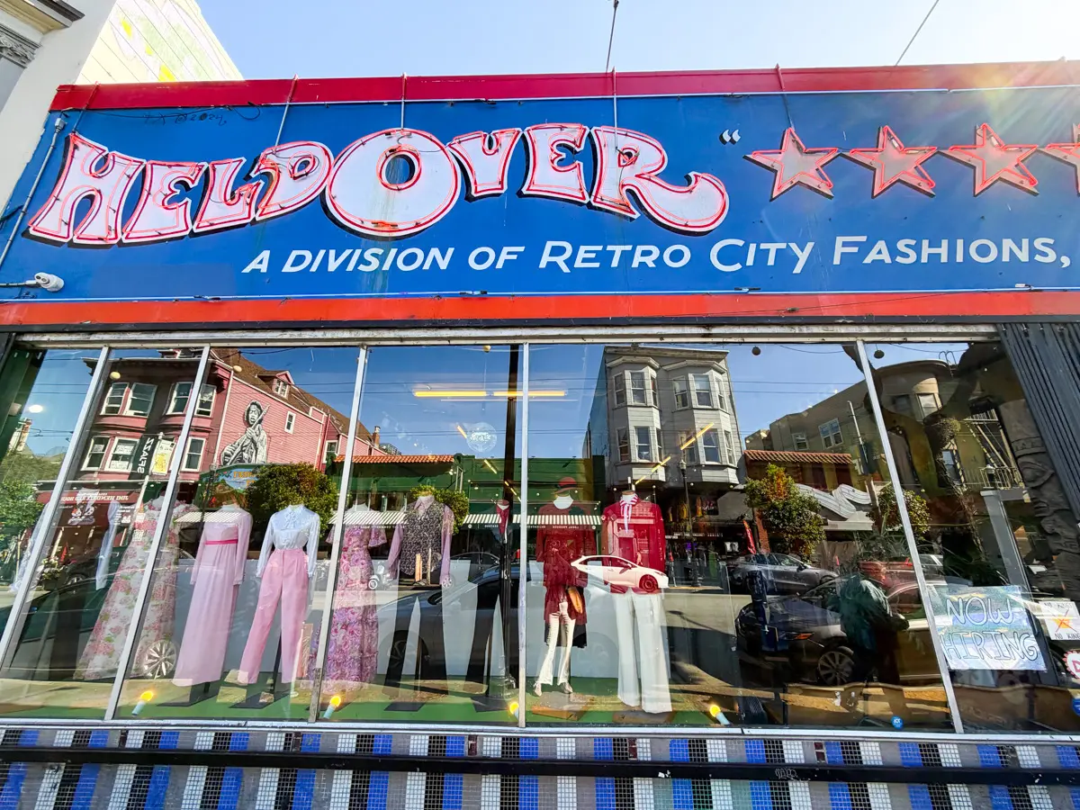 vintage shop on haight street in san francisco