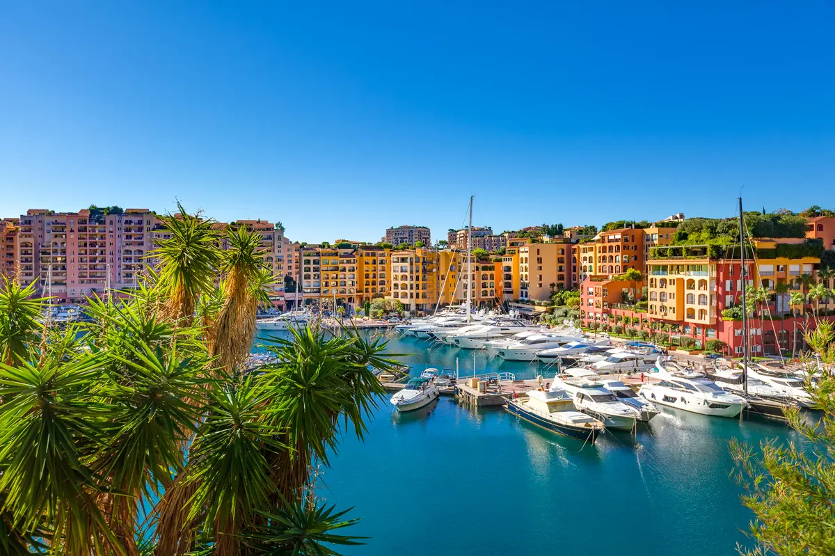 fontvieille colorful marina