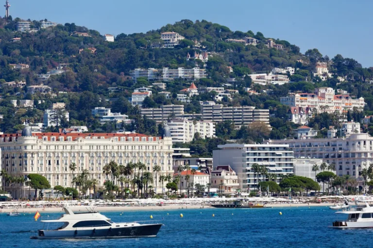 cannes croisette from the water