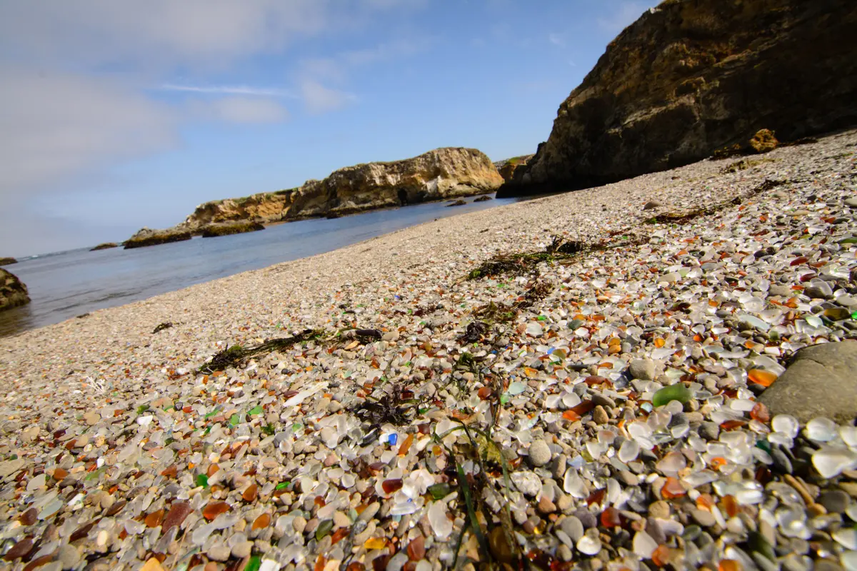 glass beach in mendocino county california