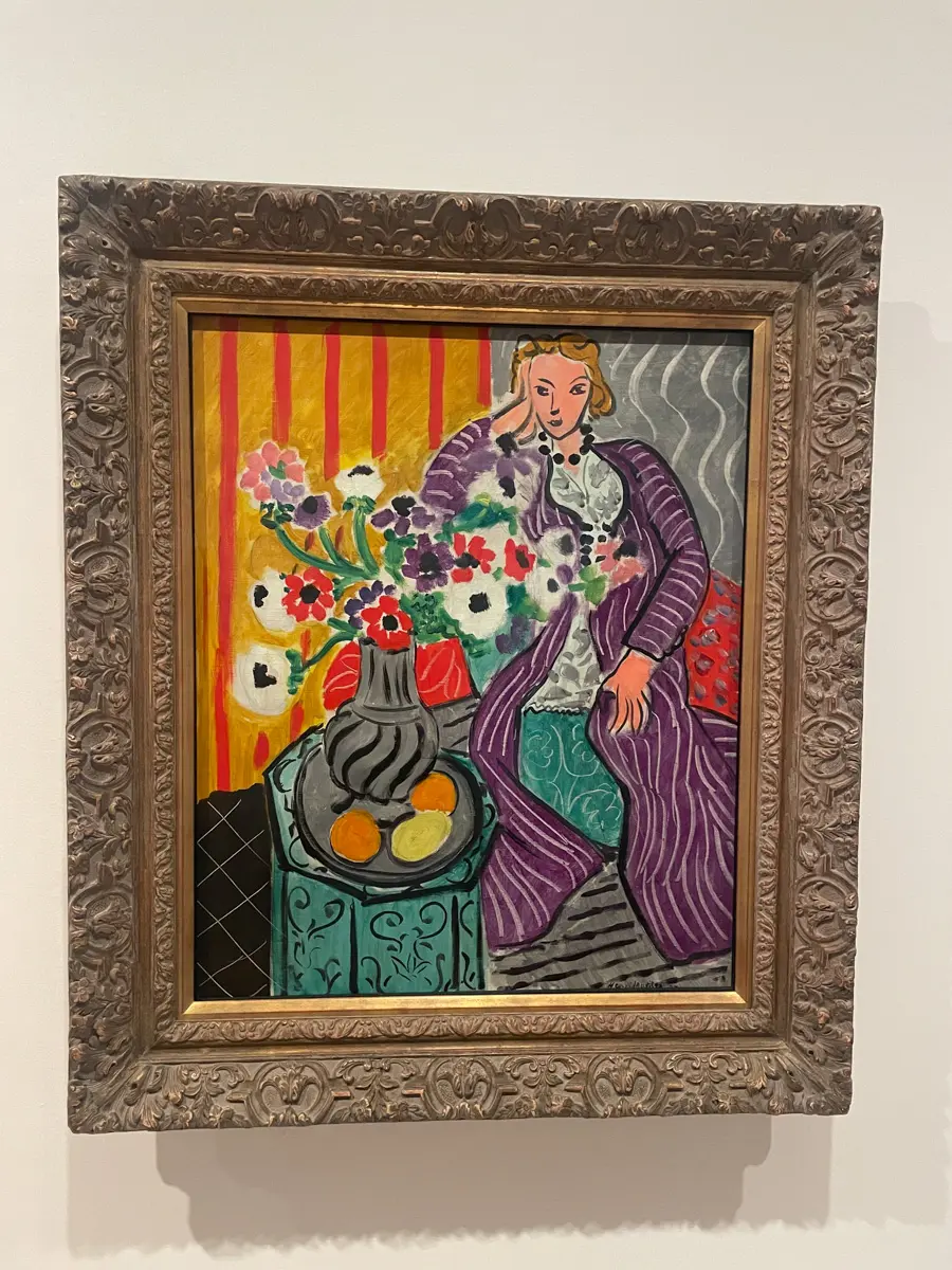 matisse painting at museum in Nice, France
