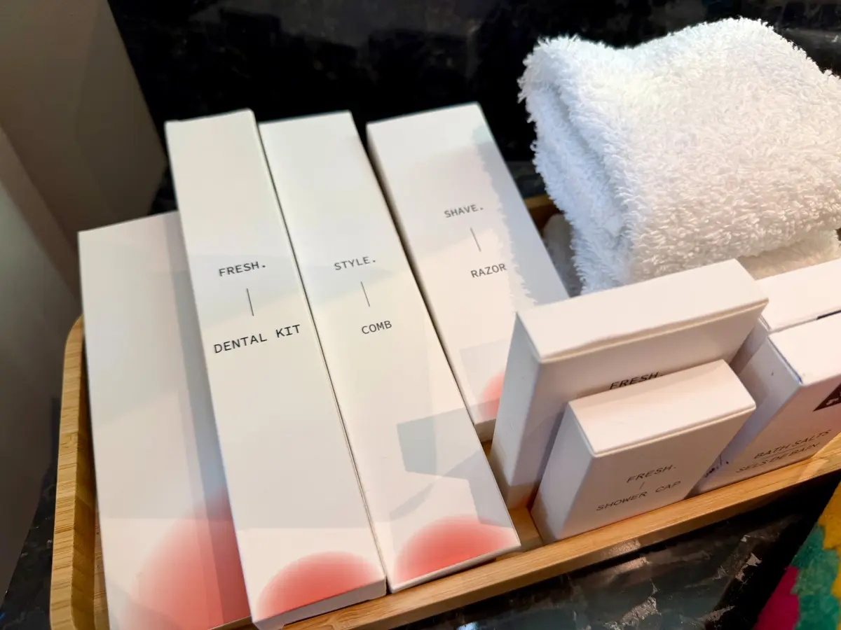 bathroom amenities at prince akatoki