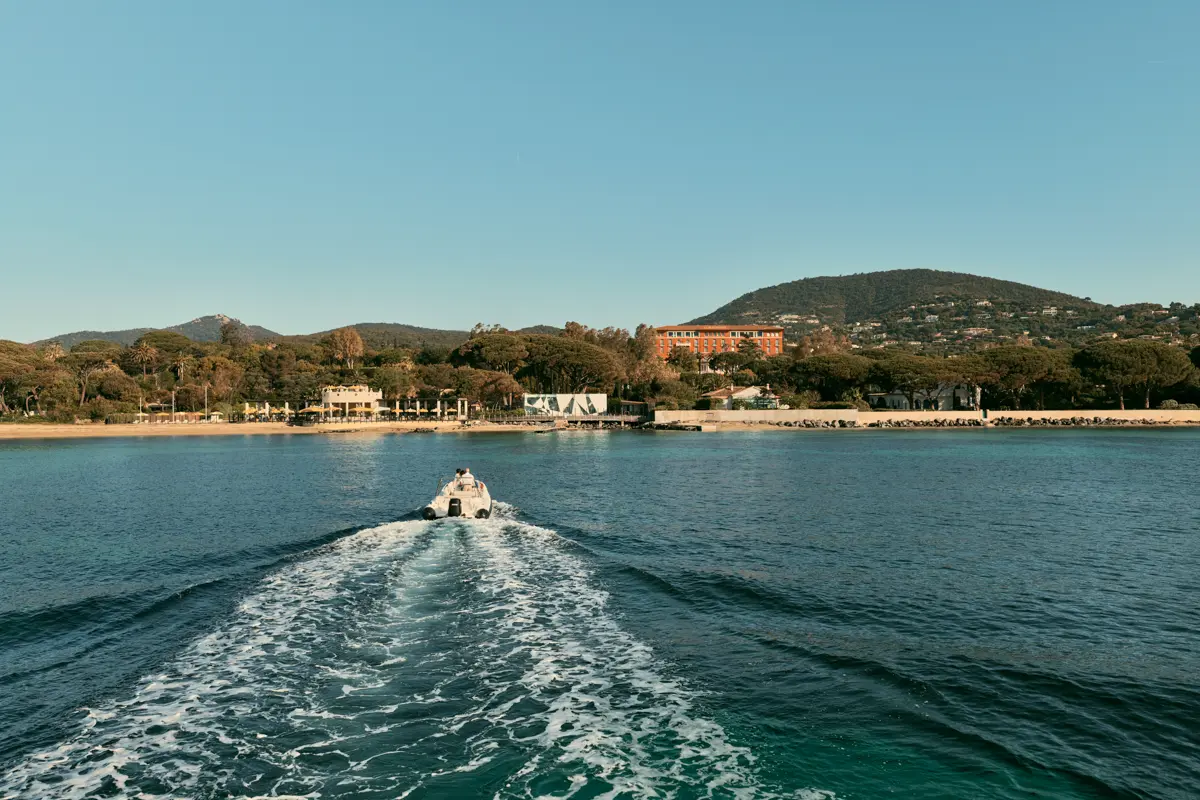 private boat shuttle at COMO Le Beauvallon