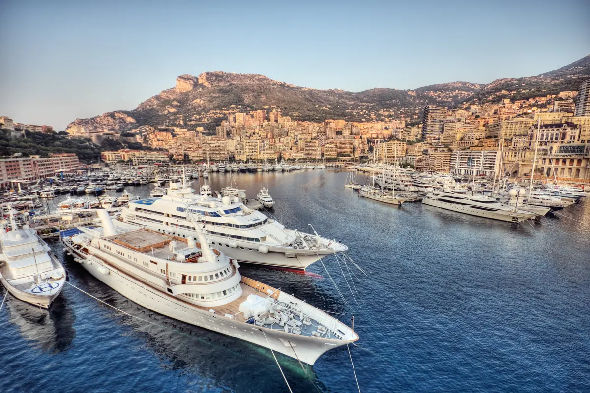 yachts in monaco's port hercule