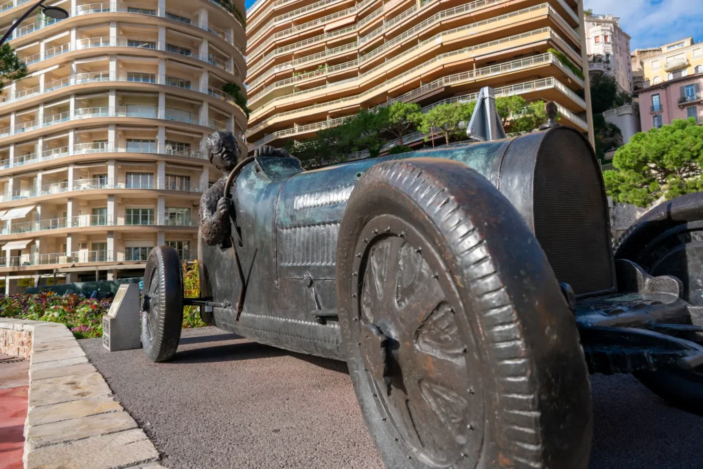  bronze statue of the first Monaco Grand Prix winner 